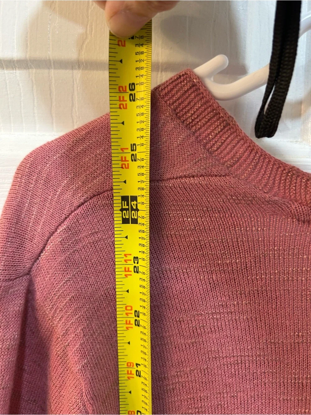 J.‎ Jill Linen Cotton Blend Rose Pink V-neck Sweater Sz XL Petite Feminine Mauve